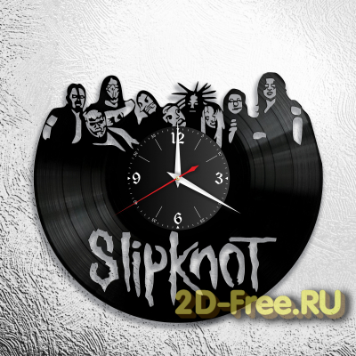 Часы из пластинки музыка Slipknot