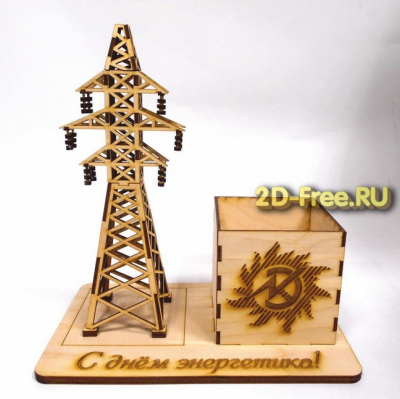 Электроопора макет для лазерной резки
