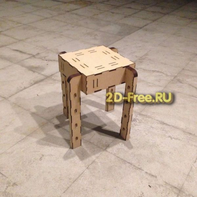 Табуретка сборная макет