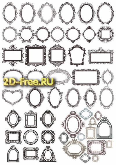 Векторы набор Free Vectors for Laser Cutting 270