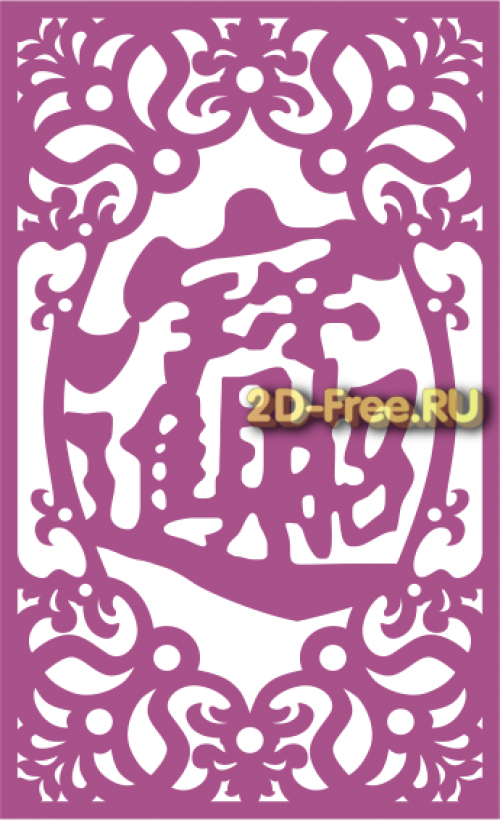 Панель Laser Cut Free Vector 133